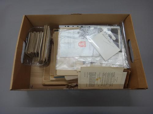 MISCELLANY - an interesting selection, early 19th / earlier 20th cents.; including manuscript material & photographs relating to the Somerset & Leeke-