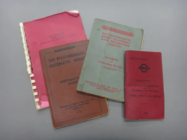TECHNICAL DATA - General Electric Co. Ltd.; Traction Equipments (for London Transport) Locomotives, 3 vols., 1949; sold with Taylor Hubbard Ltd. (Kent