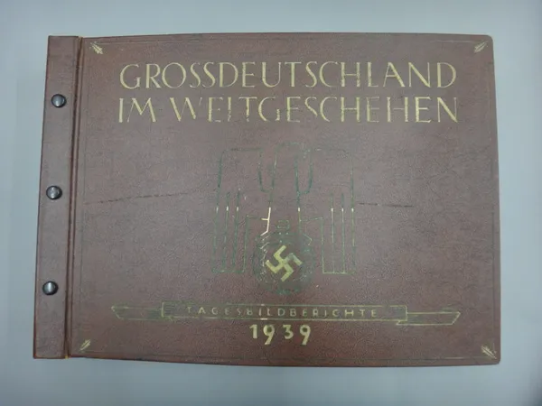 WORLD WAR 2 - Gross Deutschland im Weltgeschehen, Tagesbildberichte, 4 vols. (for 1940 - 1942); approx. 160 mounted photos. per volume with captioned