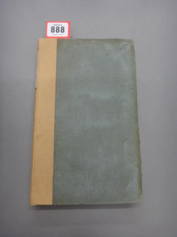 MALCOLMSON (J.G.)  A Practical Essay on the History and Treatment of Beriberi.  First Edition. hand-coloured plate, errata slip; old paper boards with