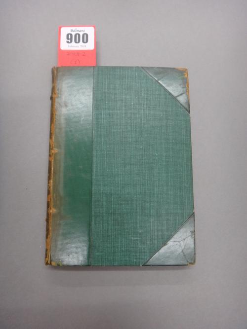 SELKIRK (G.H.)  Guide to the Cricket Ground.  First Edition. folded facsimile, 8 plates & 2 text illus.; old green half calf & cloth, gilt-decorated &