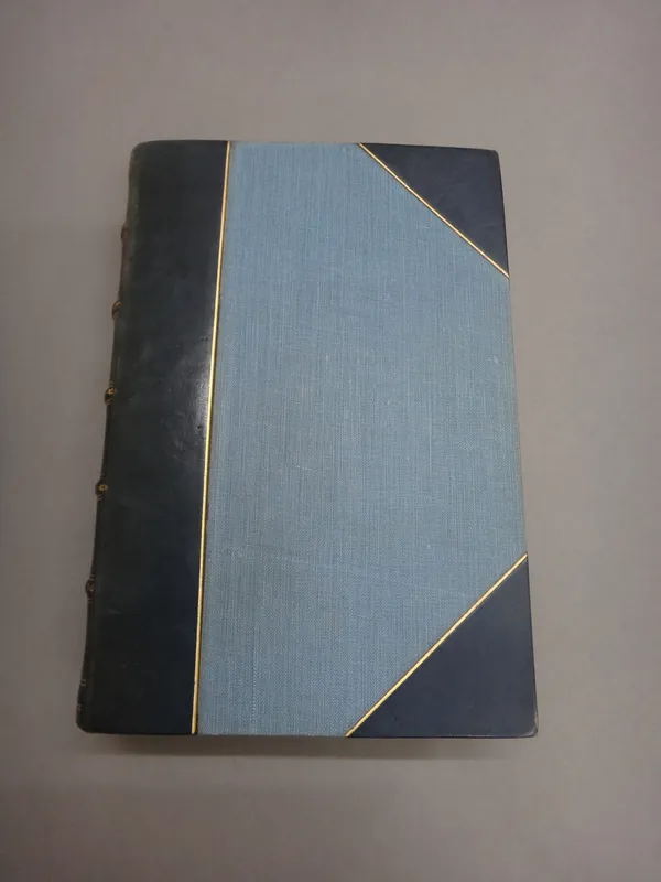 ELIOT (G.)  Novels, 10 vols. frontispieces; uniformly bound in Oxford blue half calf & Cambridge blue cloth, ge. & marbled e/ps. William Blackwood, (c