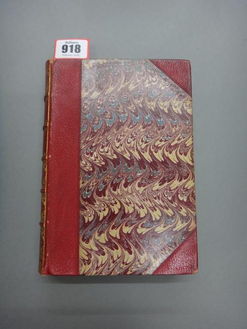 POE (E.A.)  The Works of  . . .  4 vols. portrait frontis. & other illus., half titles; contemp. red half calf morocco & marbled boards, gilt-decorate