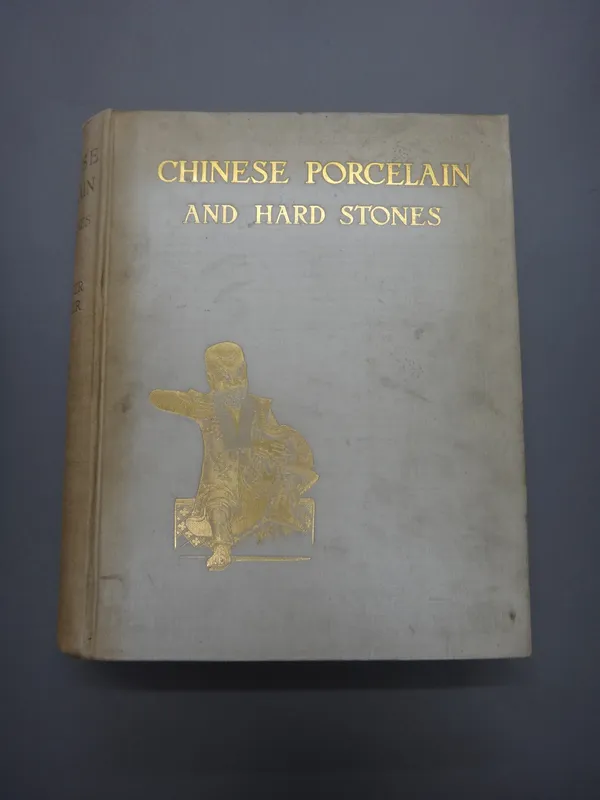 GORER (E.) & BLACKER (J.F.)  Chinese Porcelain and Hard Stones. Limited Edition, 2 vols. 254 tissue-guarded plates (mostly coloured); gilt-pictorial b