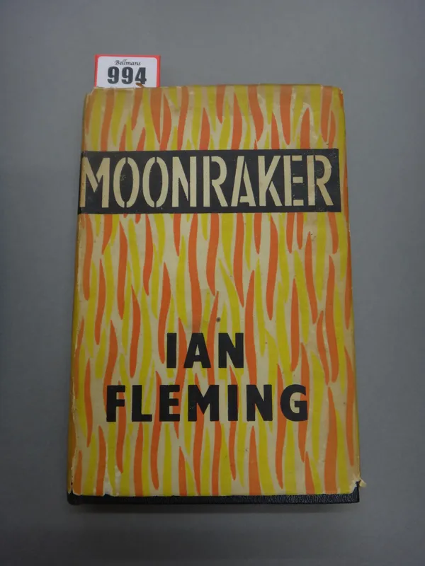 FLEMING (I.)  Moonraker. First Edition. half title; rebound black cloth, d/wrapper. 1955.
