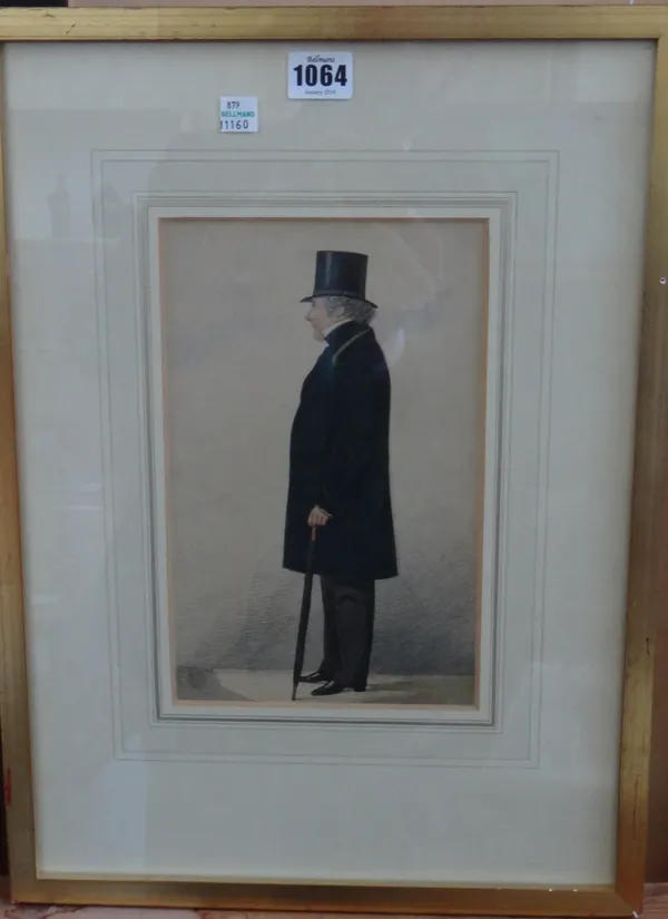 Richard Dighton (1795-1880), Profile portrait of Mr Patterson; Profile portrait of a gentleman, two watercolours, the larger 21.5cm x 16cm, together w