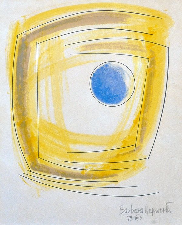 Dame Barbara Hepworth (1903-1975), Abstract, colour lithograph, signed and numbered 74/150, 27.5cm x 22.5cm. DDS  Illustrated
