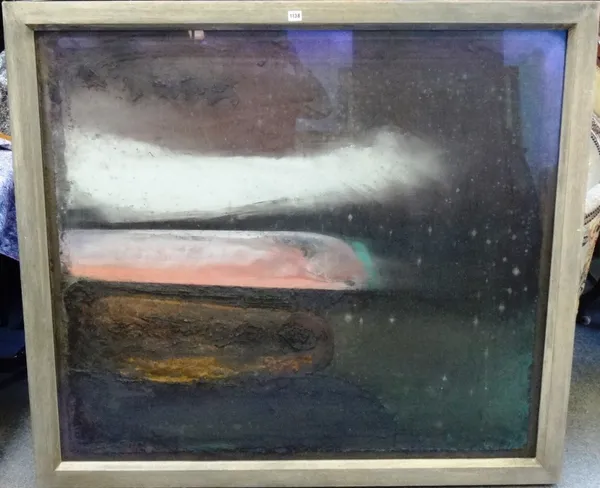 Kenneth Draper (b.1944), In Silence, mixed media, signed and dated '91, 106cm x 120cm.