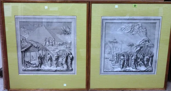 Ferdinand Gregory (18th century), Laurent II, cionis de ghibertis; a companion print, a pair of engravings, each 45.5 x 44cm. (2)  H1