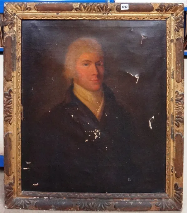 English School (c.1800), Portrait of a gentleman, oil on canvas, 74cm x 61cm. 17