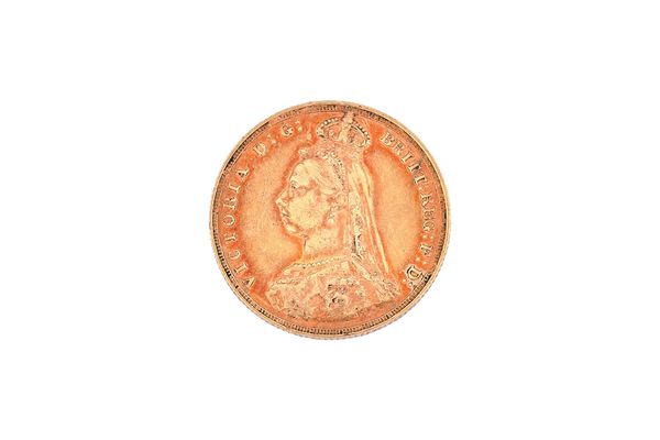 A Victoria Jubilee head sovereign, 1887 M.  Illustrated