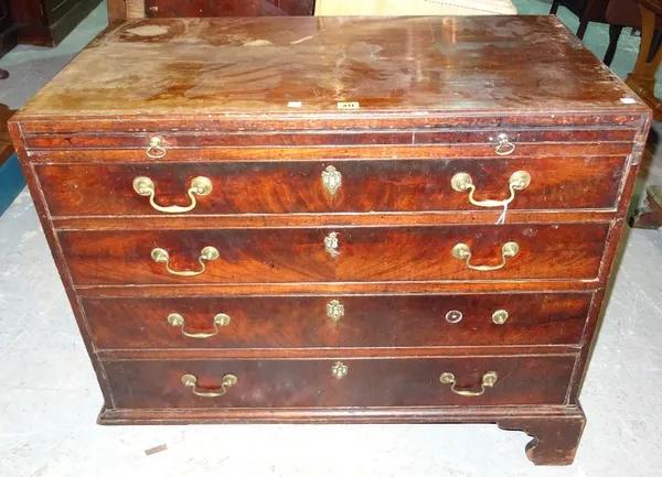 A George III mahogany dressing chest.  K10
