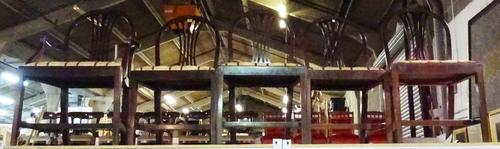 A set of six George III style mahogany dining chairs, two elbow chairs and four side chairs, (6).  I3 TOP