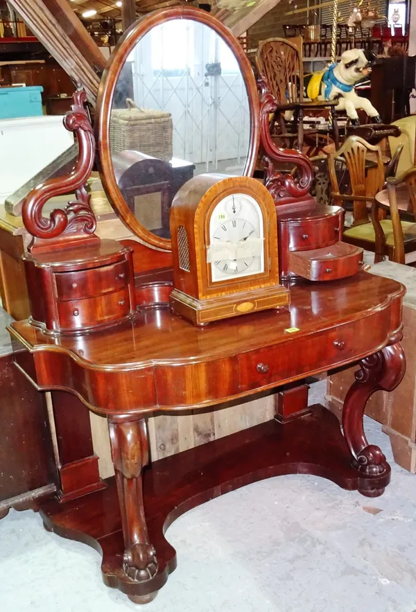 A Victorian mahogany Duchess style dressing table, 123cm wide x 156cm high.   D10