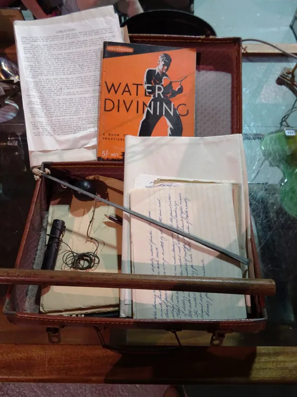 A 20th century cased water diviner's set.  CAB