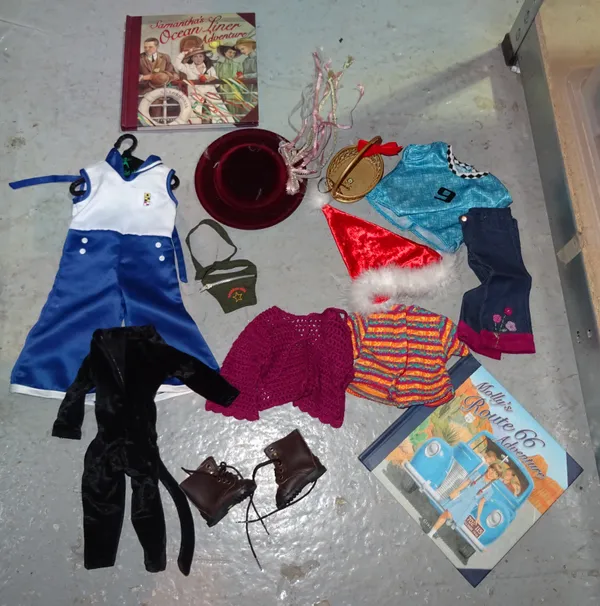 Pleasant Company; a quantity of "American Girl" doll clothing and accessories, (qty).  S1B