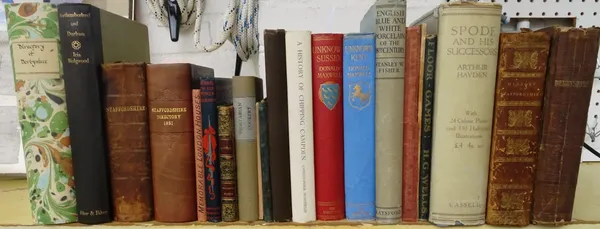 SUBJECT BOOKS - mostly 19th / earlier 20th cents.; includes a few Staffs / Derbys. directories etc.