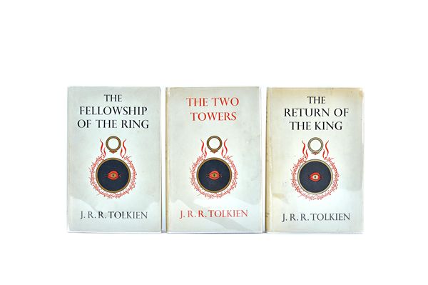 TOLKIEN (J.R.R.)  The Lord of the Rings (in 3 parts, i.e. 3 vols.)  The Fellowship of the Ring; The Two Towers; The Return of the King. First Editions