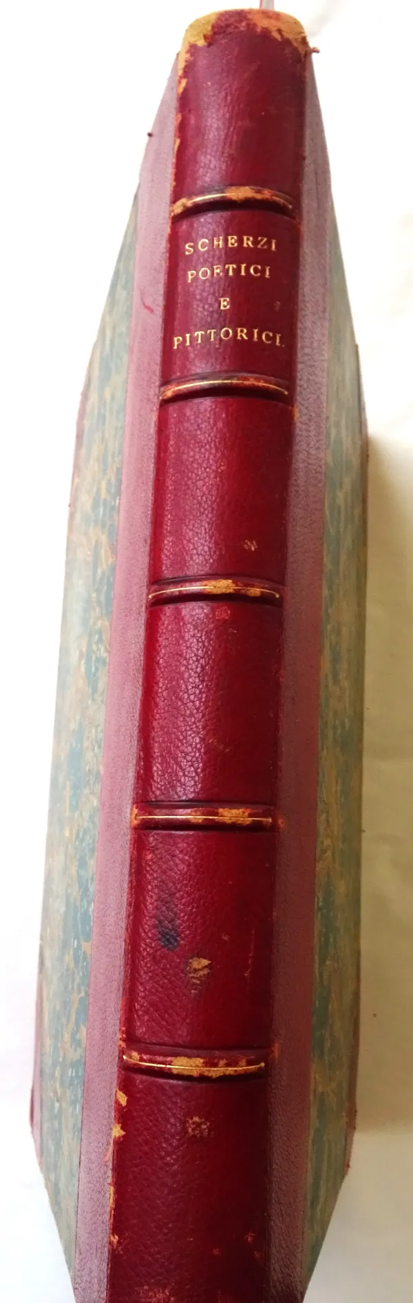 [ROSSI, G.G. de]  Scherzi Poetici e Pittorici.  coloured pictorial vignette title & 40 engraved plates; later red half morocco & marbled boards, panel