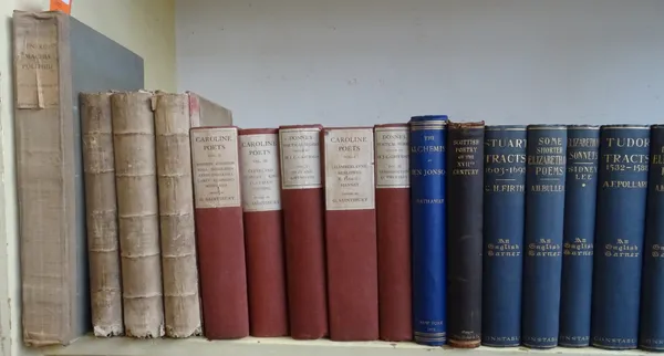 ELIZABETHAN, JACOBEAN & CAROLINE LITERATURE - a miscellany of 19th / 20th cent. editions.