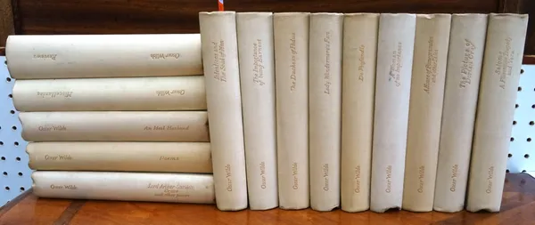 WILDE (O.)  (Collected Edition), 14 vols. gilt-decorated cream cloth, gilt tops & other edges uncut, sm. 8vo. Methuen and Co., 1908.