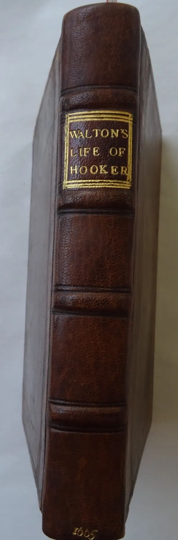 WALTON (I.)  The Life of Mr. Rich. Hooker  . . .  First Edition. imprimatur & errata leaves; old blind-ruled calf, later rebacked with panelled spine,