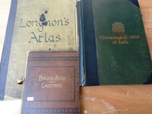 ATLAS SELECTION -  ELIOT (Sir J.)  Climatological Map of India  . . .  1906. very many coloured maps (some d-page), gilt-cloth, rebacked, folio. India