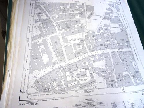ORDNANCE SURVEY - 50 inches to mile series, mostly Surrey. approx. 80 loose sheets, 49 x 57cms., 1950s editions / revisions.