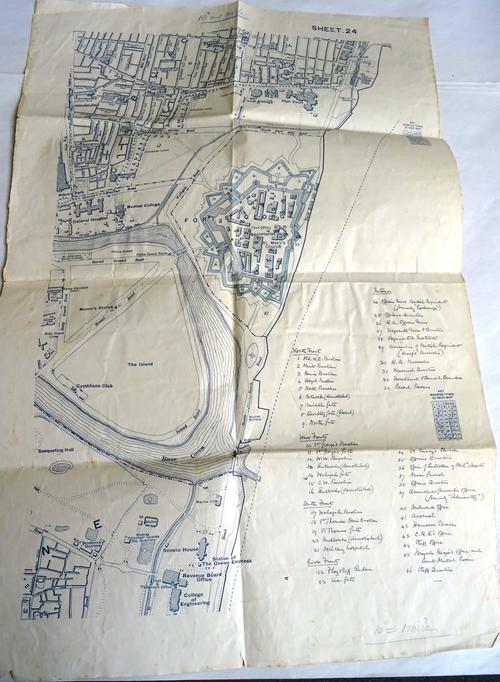 MADRAS PRESIDENCY - District Maps. blue-printed, with key map & 22 d-page district maps, scale: 1 inch to 96 miles; black-lettered linen, 4to.(Madras
