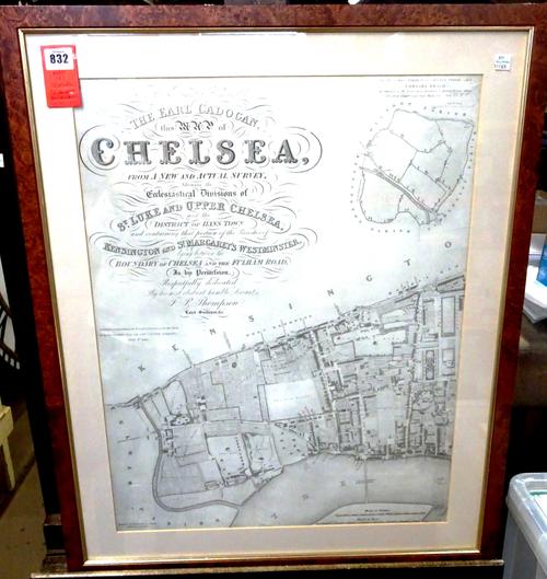 CHELSEA, from a New and Actual Survey  . . .  and the District of Hans Town  . . .  by T.P. Thompson, a reproduction of the original lithographed plan