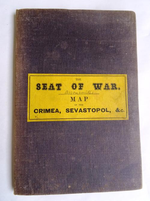 The CRIMEA - compiled and drawn by John Arrowsmith, outline colour, 52 x 69cms., folded on linen within cloth covers, 2 insets & substantial engraved