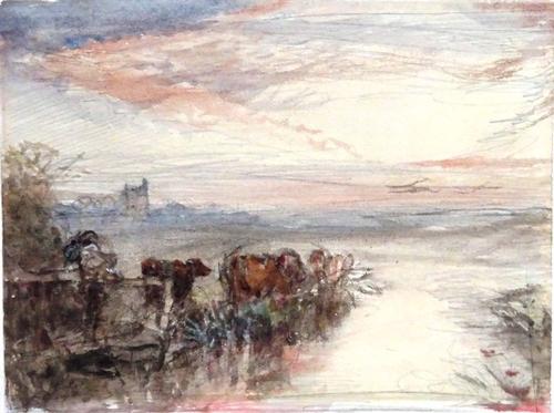 A group of assorted watercolours of landscapes and wooded scenes, including one by Struan Robertson, all unframed.(11)