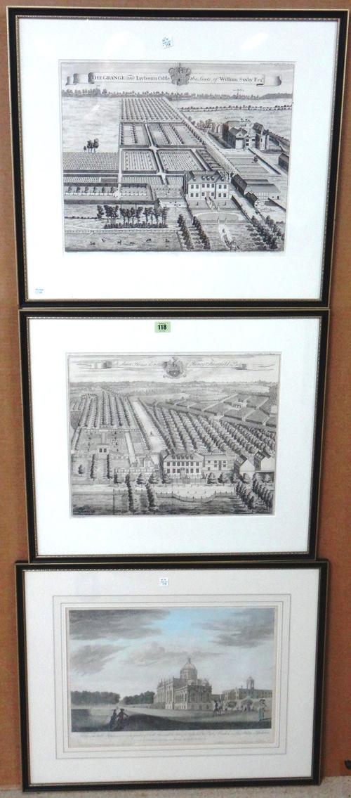 After T. Badeslade, High Streat House the seat of Henry Streatfield; The Grange and Laybourn Castle, the seat of William Saxby Esq, a pair of engravin