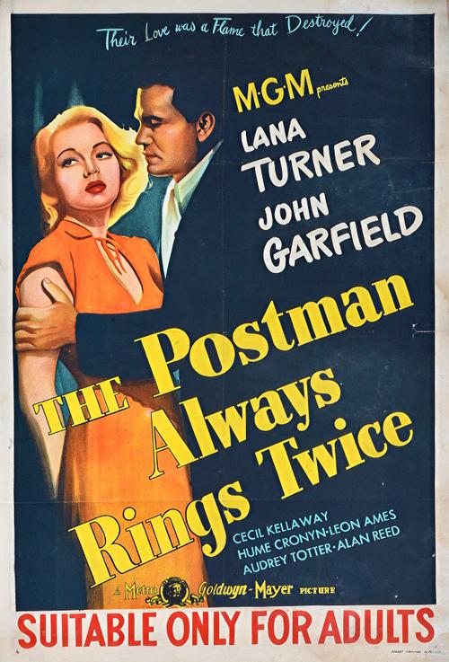 A group of Vintage film posters; "The Seven Year Itch", 1966 German re-release, artwork by Dorothea Fischer Nosbich, 64 x 59cms.;  "The Postman Always