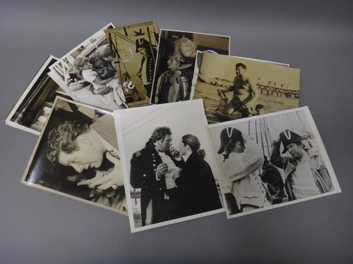Peter Ustinov - a collection of 28 b/w. Press photos., 1950s & 60s, mostly 8 x 10cms., press agency stamps & captioned labels on verso; images include