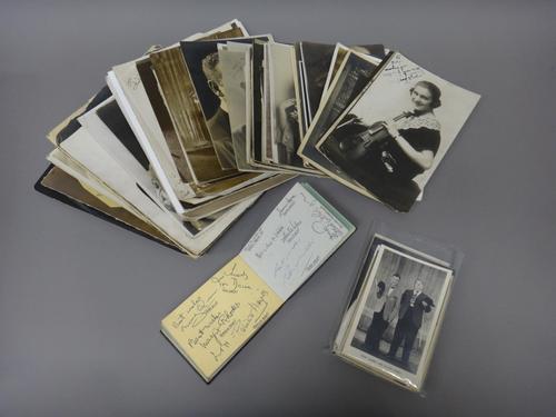 Stage & Screen - a quantity of photographs, publicity stills, film lobby cards & a few theatrical postcards, 1920s- present day, various sizes,b/w. &