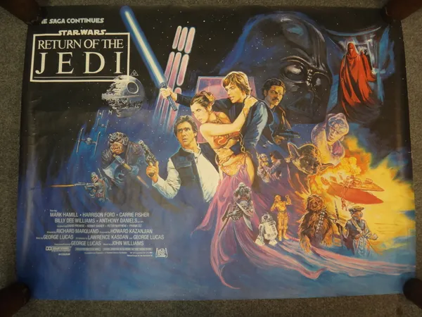 A Vintage film poster "Star Wars: Return of the Jedi", 20th Century-Fox, 1983, UK Quad, 76 x 91cms.