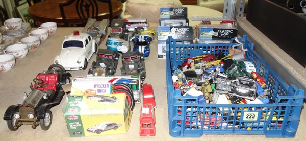 Toys, comprising; a quantity of play worn and boxed die cast toys, (qty).   S2M