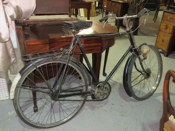Raleigh; an early 20th century bicycle.  I6