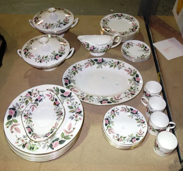 Ceramics, including; a Wedgwood 'Hathaway Rose' part dinner and tea service, (qty).   S2B