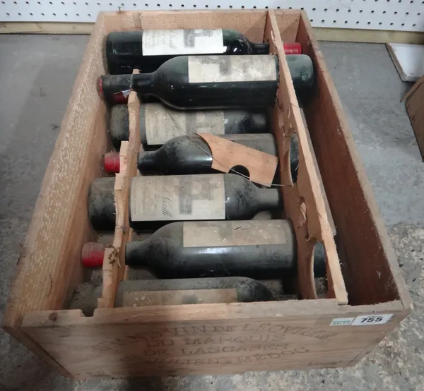 Eight bottles of 1970 Grand Vin de Leoville, Saint Julien Medoc, (8)