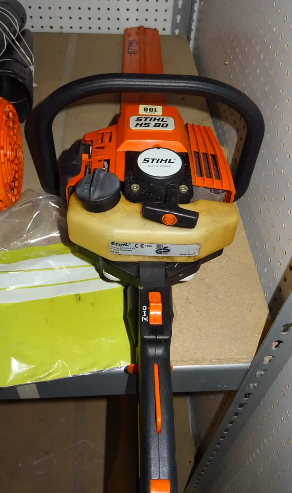 A Stihl HS80 hedge trimmer. S4