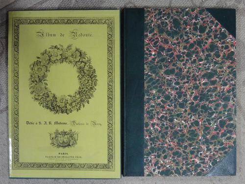 After Redouté, Album de Redouté, an album of colour reproduction prints and text, published 1954, 54cm x 36cm.