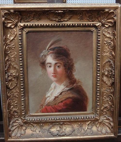 After Jean-Honore Fragonard (1732-1806), Portrait of a young man, oil on canvas, 38cm x 29cm.  Illustrated