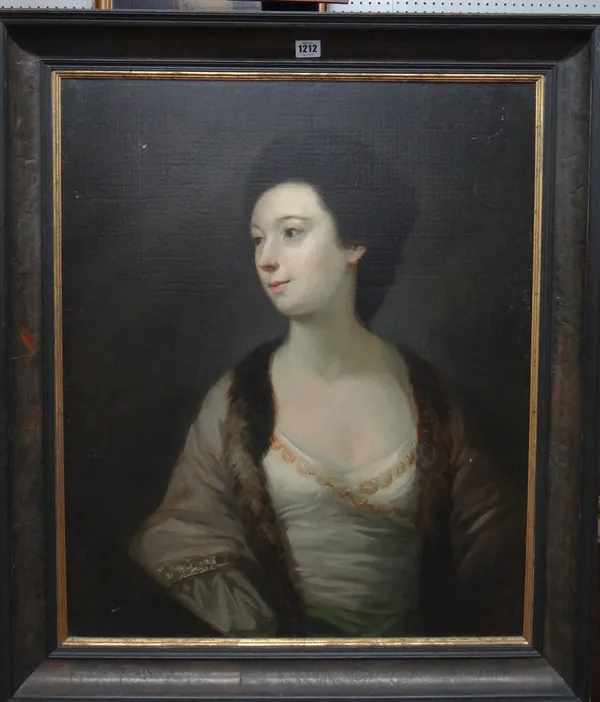 Circle of Thomas Hickey, Portrait of a lady, oil on canvas, 73cm x 60.5cm.  Illustrated