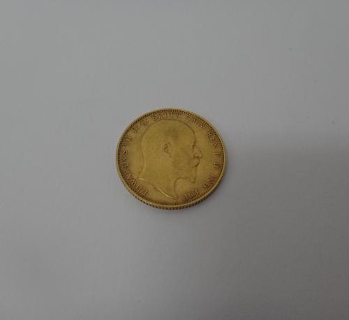 An Edward VII sovereign, 1902.