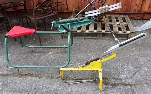 A Bowman clay pigeon trap, and another similar, (2).  OUT