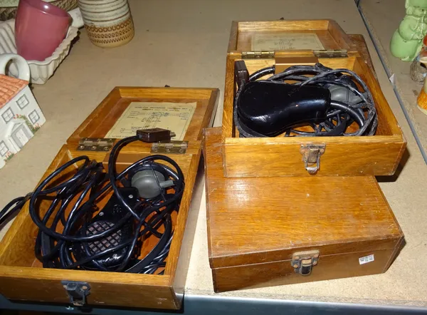 Collectables, including; a group of early 20th century radio communication equipment, (qty).  S4