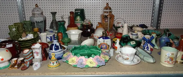 Ceramics, including; 20th century and later, decorative items including Gobel vases, cups, pots tobacco jar and sundry, (qty)  S4