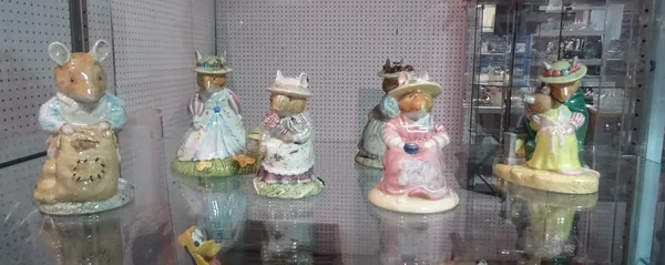 Ceramics, including; a group of Royal Doulton Bramley hedge figurines, (6). C